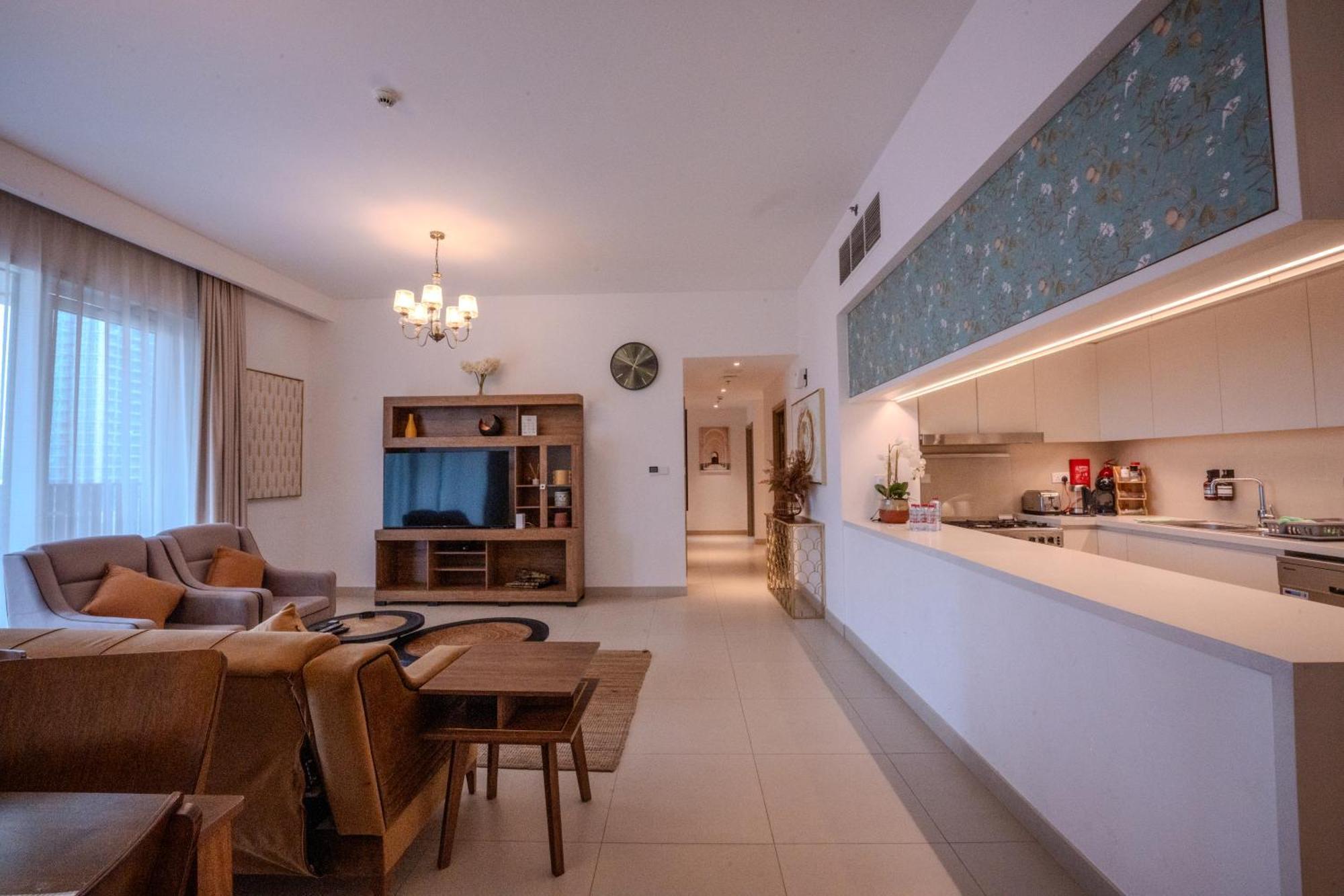 3Br Haven With Burj Views By Magnoliasvhr Aparthotel Dubaj Kültér fotó